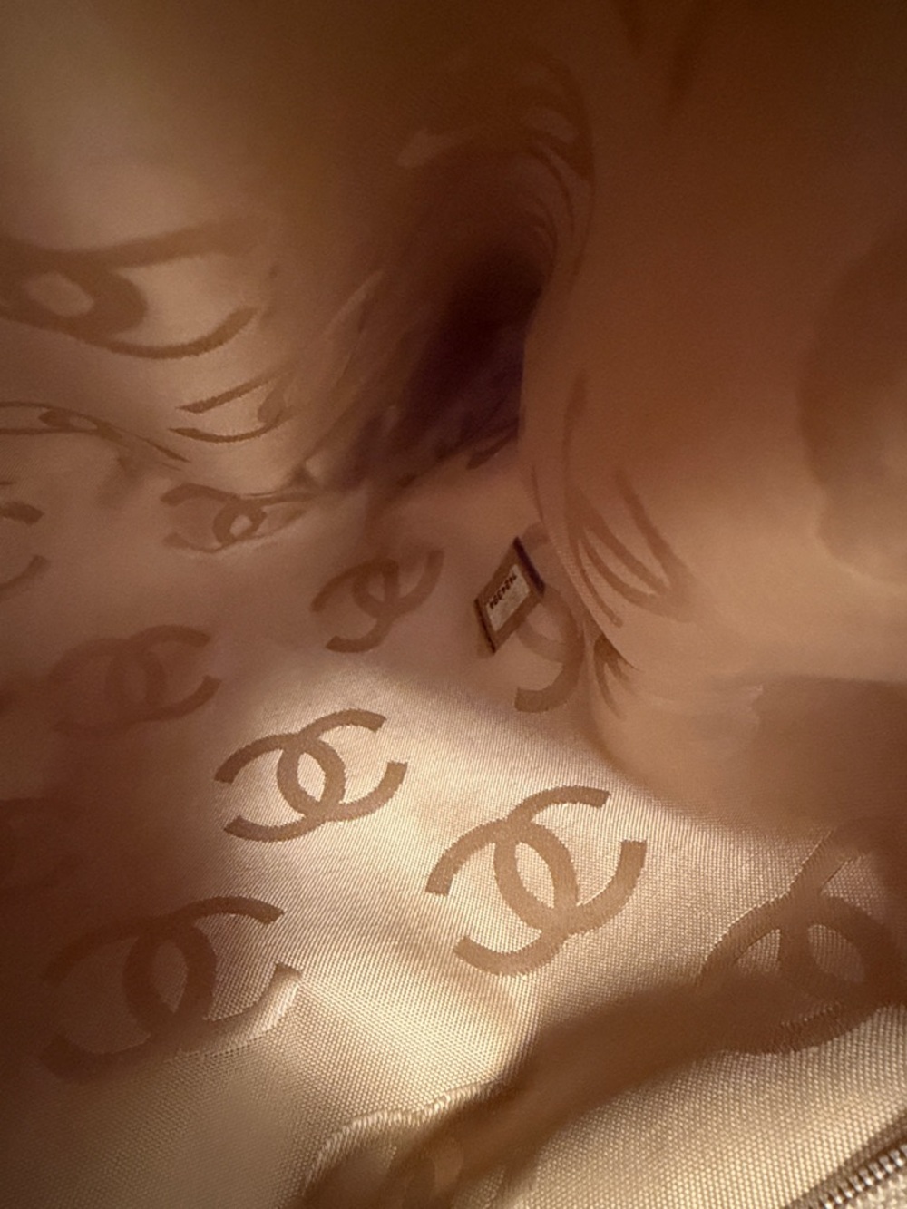 CHANEL Beige Quilted Tote - Picture 9 of 9